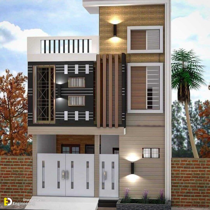 Desain rumah type 45 tampak depan