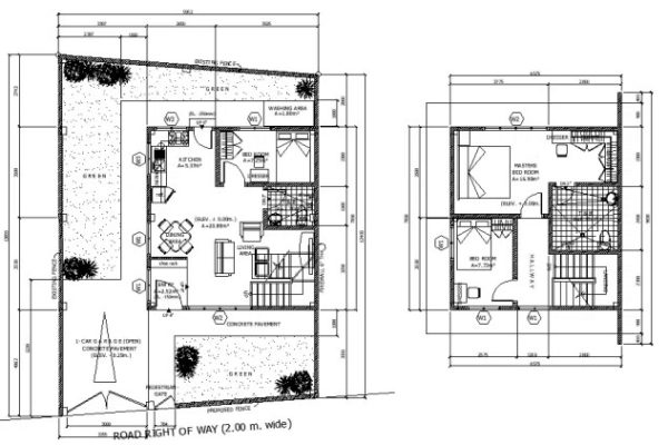 Desain rumah tanah ukuran 9x14