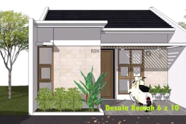 Desain rumah ukuran 6x20