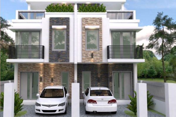 Desain rumah ukuran 3x15 meter