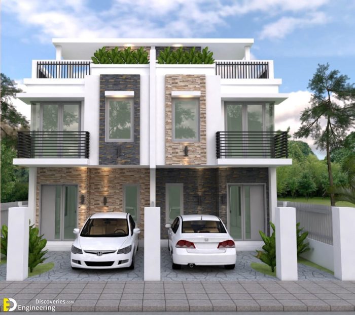 Desain rumah ukuran 3x15 meter