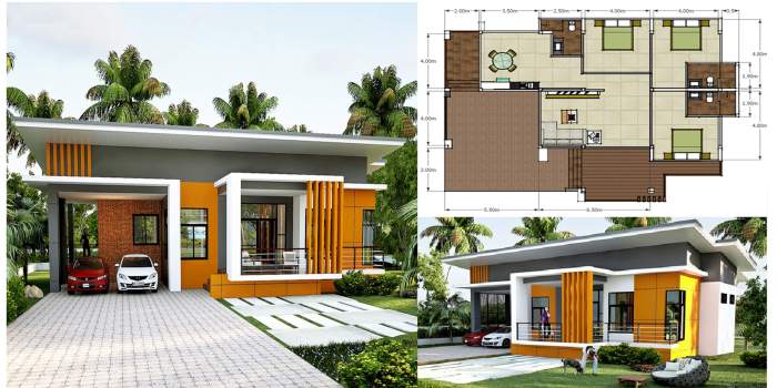 House plans small modern story one contemporary plan west design