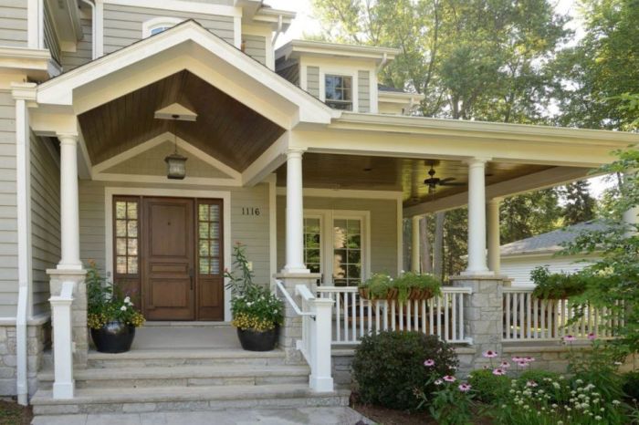 Porch cottage roof architecturaldesigns basement batten metal craftsman