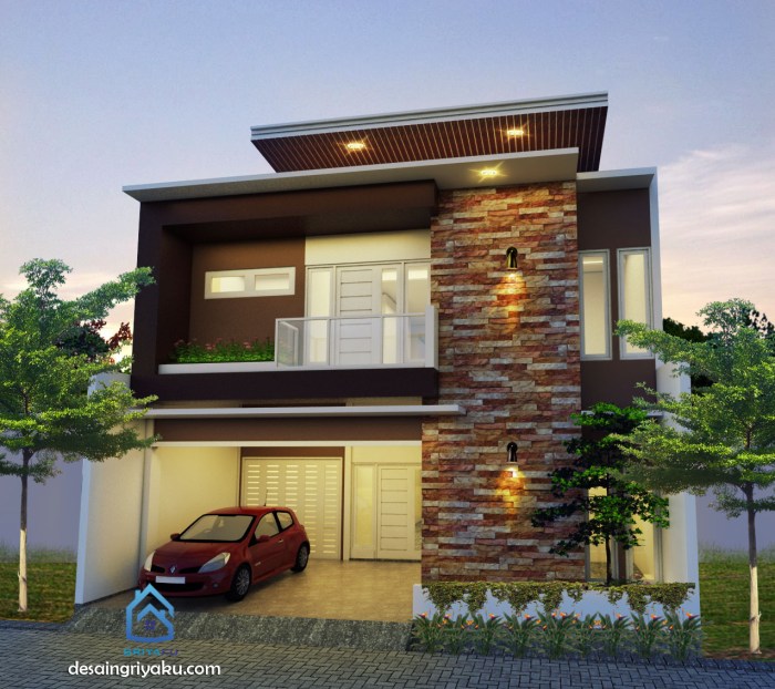 Desain rumah ukuran 10x14