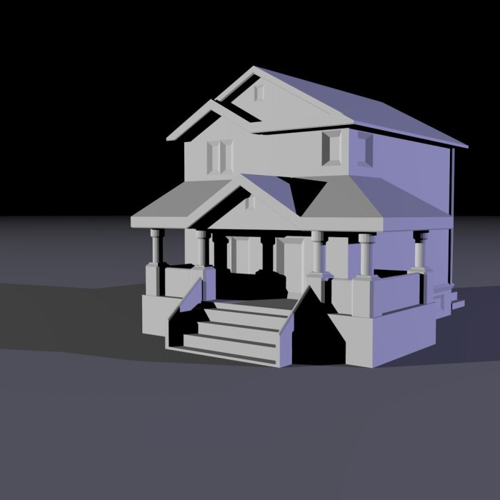 Desain rumah sederhana 3d